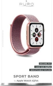 Puro PURO Nylon - Pasek do Apple Watch 42 / 44 mm (Różowy) 4