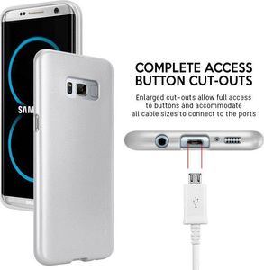 Mercury Mercury I-Jelly - Etui Samsung Galaxy S8+ (srebrny) 5