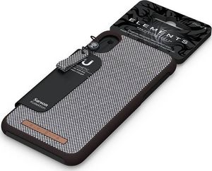 Nordic Elements Nordic Elements Saeson Idun - Materiałowe etui iPhone Xs / X (Dark Brown Pattern 1) 2