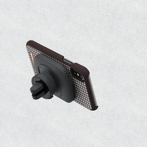 Nordic Elements Nordic Elements Saeson Idun - Materiałowe etui iPhone Xs / X (Dark Brown Pattern 2) 9
