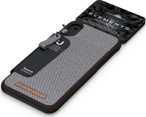 Nordic Elements Nordic Elements Saeson Idun - Materiałowe etui iPhone XR (Dark Brown Pattern 1) 11