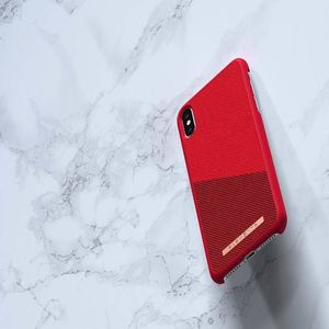 Nordic Elements Nordic Elements Saeson Freja - Materiałowe etui iPhone Xs Max (Red) 2