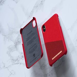 Nordic Elements Nordic Elements Saeson Freja - Materiałowe etui iPhone Xs Max (Red) 3