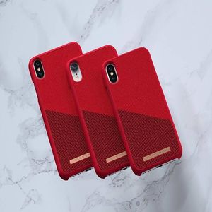 Nordic Elements Nordic Elements Saeson Freja - Materiałowe etui iPhone Xs Max (Red) 8