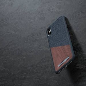 Nordic Elements Nordic Elements Saeson Frejr - Drewniane etui iPhone Xs Max (Dark Grey) 15
