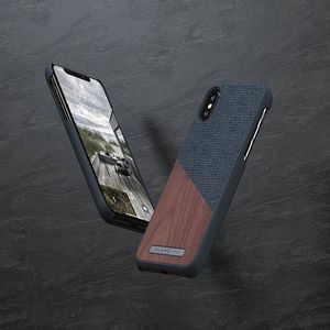 Nordic Elements Nordic Elements Saeson Frejr - Drewniane etui iPhone Xs Max (Dark Grey) 5