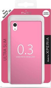 Puro PURO Ultra Slim "0.3" Cover MFX - Zestaw etui + folia na ekran Sony Xperia Z5 (różowy) 4