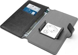 Puro PURO Universal Wallet 360 - Uniwersalne etui obrotowe z kieszeniami na karty, rozmiar XXL (czarny) 2
