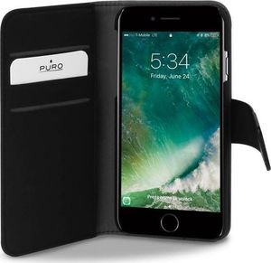 Puro PURO Wallet Detachable - Etui 2w1 iPhone SE 2020 / 8 / 7 / 6s (czarny) 5