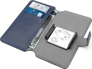 Puro PURO Universal Wallet 360 - Uniwersalne etui obrotowe z kieszeniami na karty, rozmiar XL (granatowy) 2
