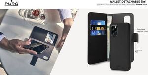 Puro PURO Wallet Detachable - Etui 2w1 iPhone 11 (czarny) 5