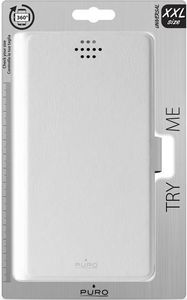Puro PURO Uniwallet Bi-Color - Uniwersalne etui obrotowe 360 z kieszonkami na karty, rozmiar XXL (biały) 7