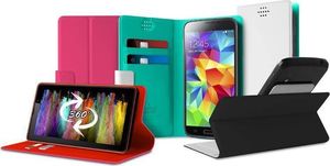 Puro PURO Uniwallet Bi-Color - Uniwersalne etui obrotowe 360 z kieszonkami na karty, rozmiar XXL (biały) 8