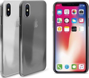 Puro PURO 0.3 Nude - Etui iPhone Xs / X (czarny przezroczysty) 5