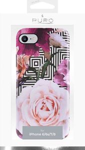 Puro PURO Glam Geo Flowers - Etui iPhone SE 2020 / 8 / 7 / 6s (Pink Peonies) 2