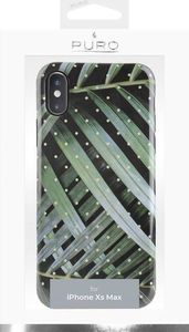Puro PURO Glam Tropical Leaves - Etui iPhone Xs Max (Brilliant Leaves) 2