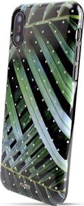 Puro PURO Glam Tropical Leaves - Etui iPhone Xs / X (Brilliant Leaves) 2