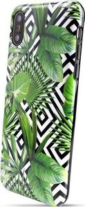 Puro PURO Glam Tropical Leaves - Etui iPhone Xs / X (Geometric Jungle) 2