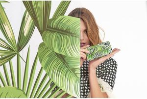 Puro PURO Glam Tropical Leaves - Etui iPhone Xs / X (Geometric Jungle) 4