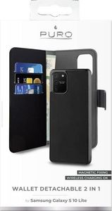 Puro PURO Wallet Detachable - Etui 2w1 Samsung Galaxy S10 Lite (czarny) 4