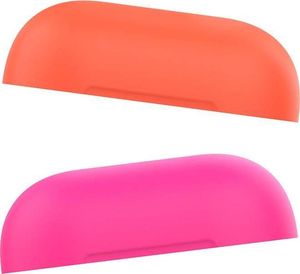 Puro PURO ICON Fluo Case - Etui do Airpods 1 & 2 gen z dodatkową osłonką (Fluo Fucsia + Fluo Orange Cap) 3