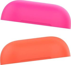 Puro PURO ICON Fluo Case - Etui do Airpods 1 & 2 gen z dodatkową osłonką (Fluo Orange + Fluo Fuchsia Cap) 3