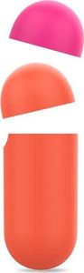 Puro PURO ICON Fluo Case - Etui do Airpods 1 & 2 gen z dodatkową osłonką (Fluo Orange + Fluo Fuchsia Cap) 4