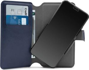 Puro PURO Universal Wallet 360 - Uniwersalne etui obrotowe z kieszeniami na karty, rozmiar XXL (granatowy) 6