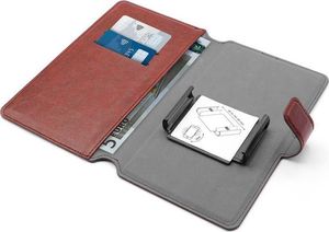 Puro PURO Universal Wallet 360 - Uniwersalne etui obrotowe z kieszeniami na karty, rozmiar XXL (czerwony) 2