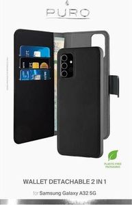 Puro PURO Wallet Detachable - Etui 2w1 Samsung Galaxy A32 5G (czarny) 3
