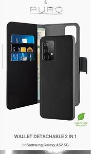 Puro PURO Wallet Detachable - Etui 2w1 Samsung Galaxy A52 5G (czarny) 3