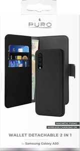 Puro PURO Wallet Detachable - Etui 2w1 Samsung Galaxy A50 (2019) / A50s / A30s (czarny) 3