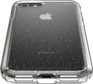 Speck Speck Presidio Perfect-Clear with Glitter - Etui iPhone SE 2020 / 8 / 7 z powłoką MICROBAN (Gold Glitter/Clear) 4