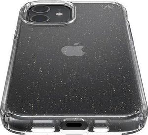 Speck Speck Presidio Perfect-Clear with Glitter - Etui iPhone 12 / iPhone 12 Pro z powłoką MICROBAN (Gold Glitter/Clear) 3
