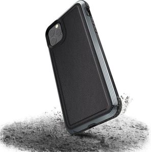 X-doria X-Doria Defense Lux - Etui aluminiowe iPhone 11 Pro Max (Drop test 3m) (Black Leather) 1