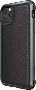 X-doria X-Doria Defense Lux - Etui aluminiowe iPhone 11 Pro Max (Drop test 3m) (Black Leather) 3