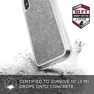 X-doria X-Doria Defense Lux - Etui aluminiowe iPhone Xs Max (Drop test 3m) (White Glitter) 5