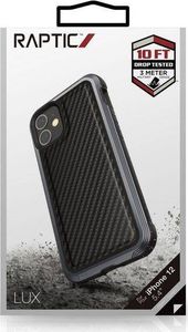 X-doria X-Doria Raptic Lux - Etui aluminiowe iPhone 12 Mini (Drop test 3m) (Black Carbon Fiber) 7
