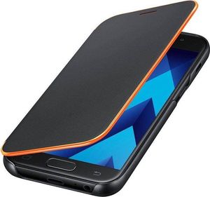 Samsung Samsung Neon Flip Cover - Etui z klapką Samsung Galaxy A3 (2017) z efektem podświetlenia (czarny) 3