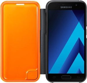 Samsung Samsung Neon Flip Cover - Etui z klapką Samsung Galaxy A3 (2017) z efektem podświetlenia (czarny) 4