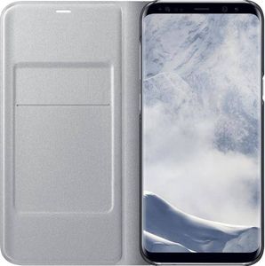 Samsung Samsung LED View Cover - Etui z klapką + kieszeń na kartę Samsung Galaxy S8+ (srebrny) 3