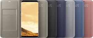 Samsung Samsung LED View Cover - Etui z klapką + kieszeń na kartę Samsung Galaxy S8+ (srebrny) 5