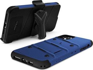 Zizo Zizo Bolt Cover - Pancerne etui iPhone 11 Pro ze szkłem 9H na ekran + podstawka & uchwyt do paska (Blue/Black) 6