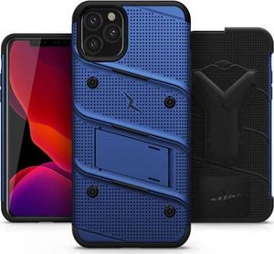 Zizo Zizo Bolt Cover - Pancerne etui iPhone 11 Pro ze szkłem 9H na ekran + podstawka & uchwyt do paska (Blue/Black) 7