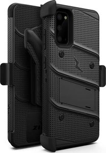 Zizo Zizo Bolt Cover - Pancerne etui Samsung Galaxy S20 oraz podstawka & uchwyt do paska (Black/Black) 2