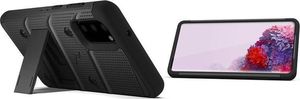 Zizo Zizo Bolt Cover - Pancerne etui Samsung Galaxy S20 oraz podstawka & uchwyt do paska (Black/Black) 6
