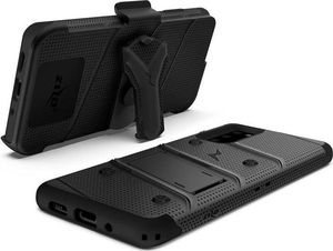 Zizo Zizo Bolt Cover - Pancerne etui Samsung Galaxy S20 oraz podstawka & uchwyt do paska (Black/Black) 7
