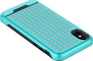 Zizo Zizo Star Diamond Hybrid Cover - Etui iPhone X (Teal/Black) 2