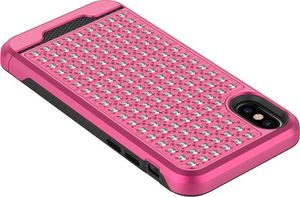 Zizo Zizo Star Diamond Hybrid Cover - Etui iPhone X (Pink/Black) 2