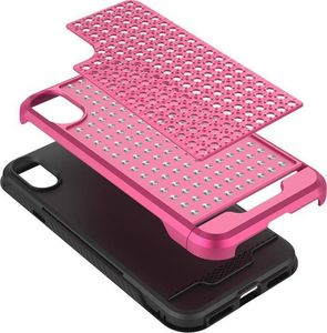 Zizo Zizo Star Diamond Hybrid Cover - Etui iPhone X (Pink/Black) 4